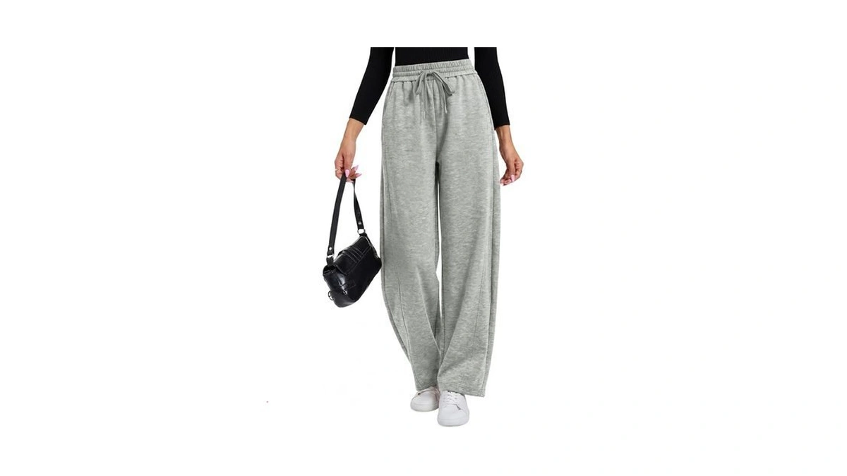 Sixstar Women's Baggy Barrel Sweatpants, Drawstringwide Leglounge Pants