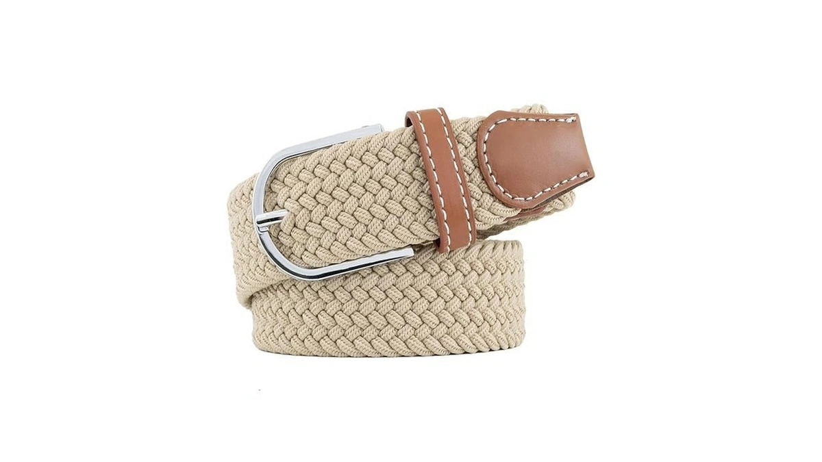 Eltacasux Braided Mens Stretch Belts For Pants-men's Elastic Belts Casual