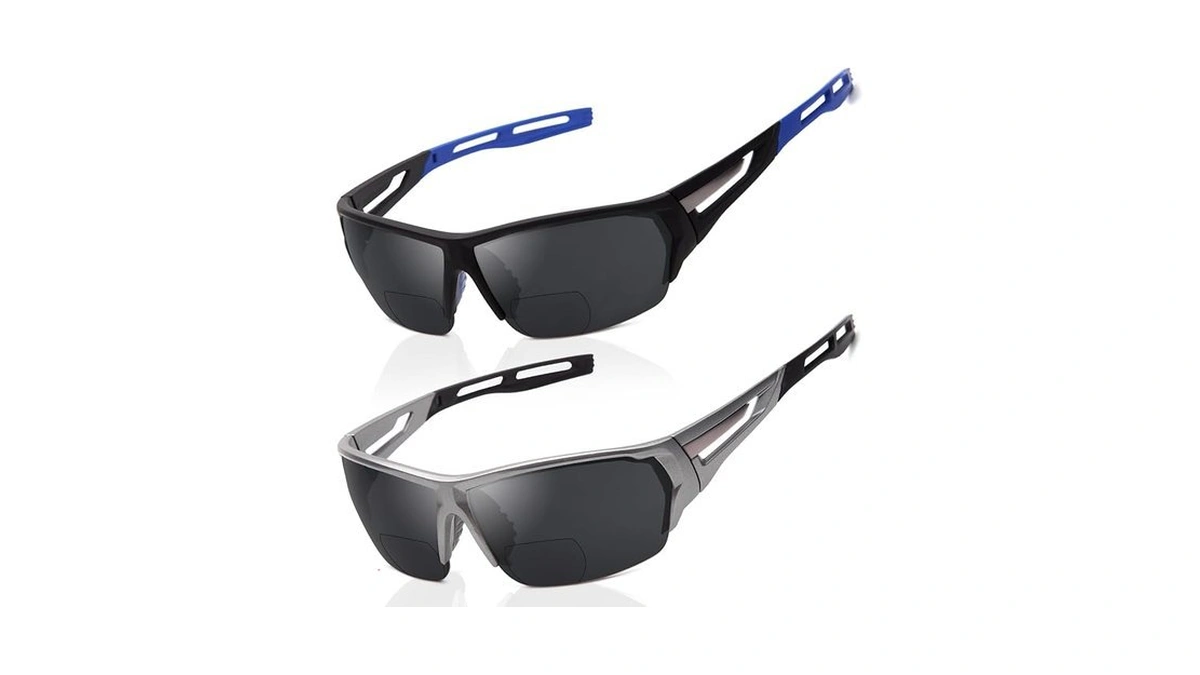 Liansan 2pcs Bifocal Reading Sunglasses For Men Women - Wide