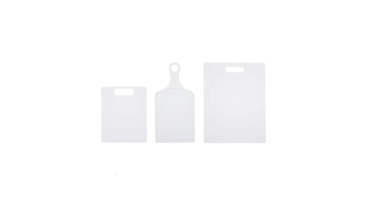 Farberware Cutting Boards For Kitchen, 3-piece Poly Board Set, Reversible