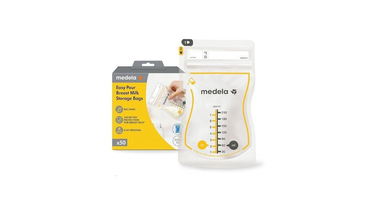 Medela Easy Pour Breast Milk Storage Bags, 50 Count, 7