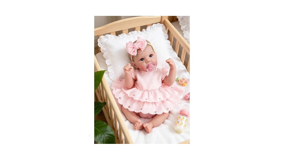 Ekokiz Lifelike Reborn Baby Doll 20 Inch, Realistic Newborn Girl