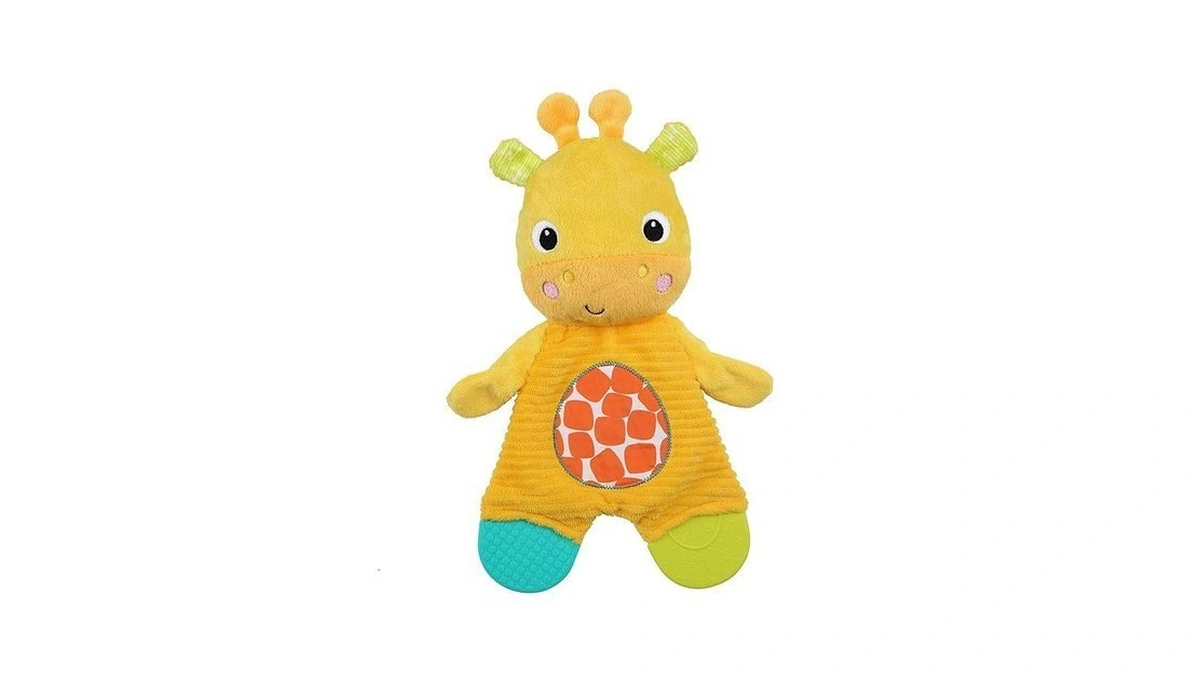 Bright Starts Snuggle & Teethe Bpa-free Crinkle Teething Plush Baby