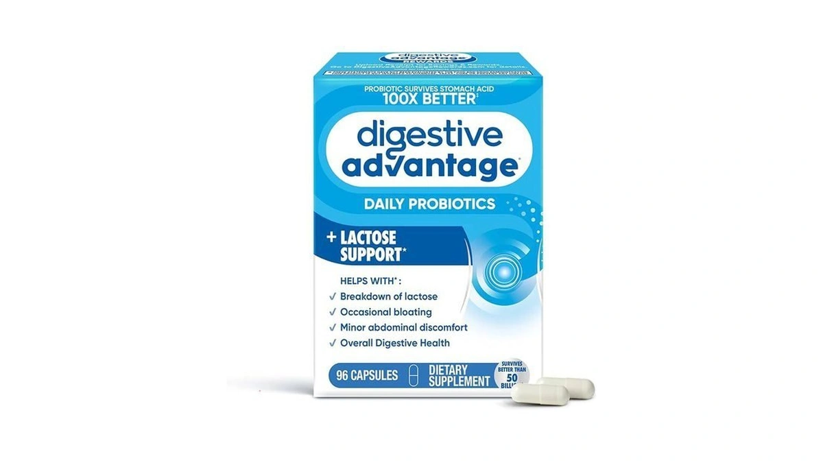 Digestive Advantage Probiotics + Lactase Digestive Enzymes For Digestive Health,