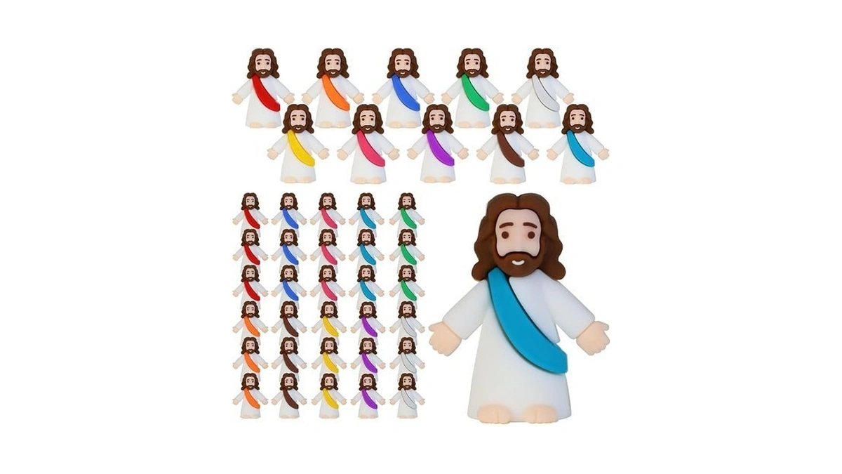 30 Pcs Little Jesus Figures, Mini Jesus Figurines In Bulk
