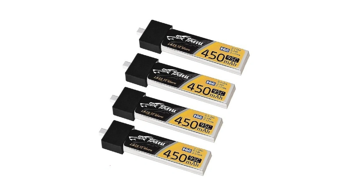 Zevoro 4pcs 450mah 1s 3.8v Lihv 95c Lipo Battery With