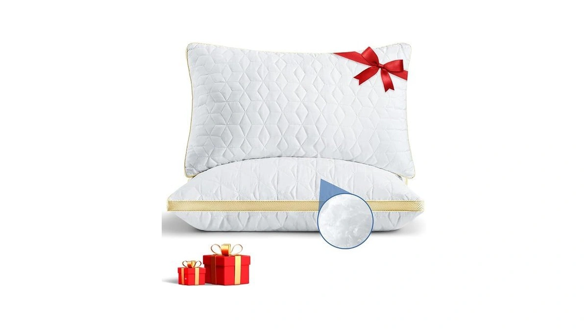 Mislili Pillows Queen Size Set Of 2, Luxury Hotel Quality
