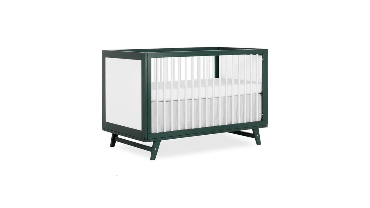 Dream On Me Carter 5-in-1 Convertible Full-size Baby Crib, Olive