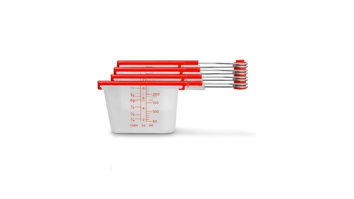 Dreamfarm Levups | Scraping Self-leveling Measuring Cups | Set Of