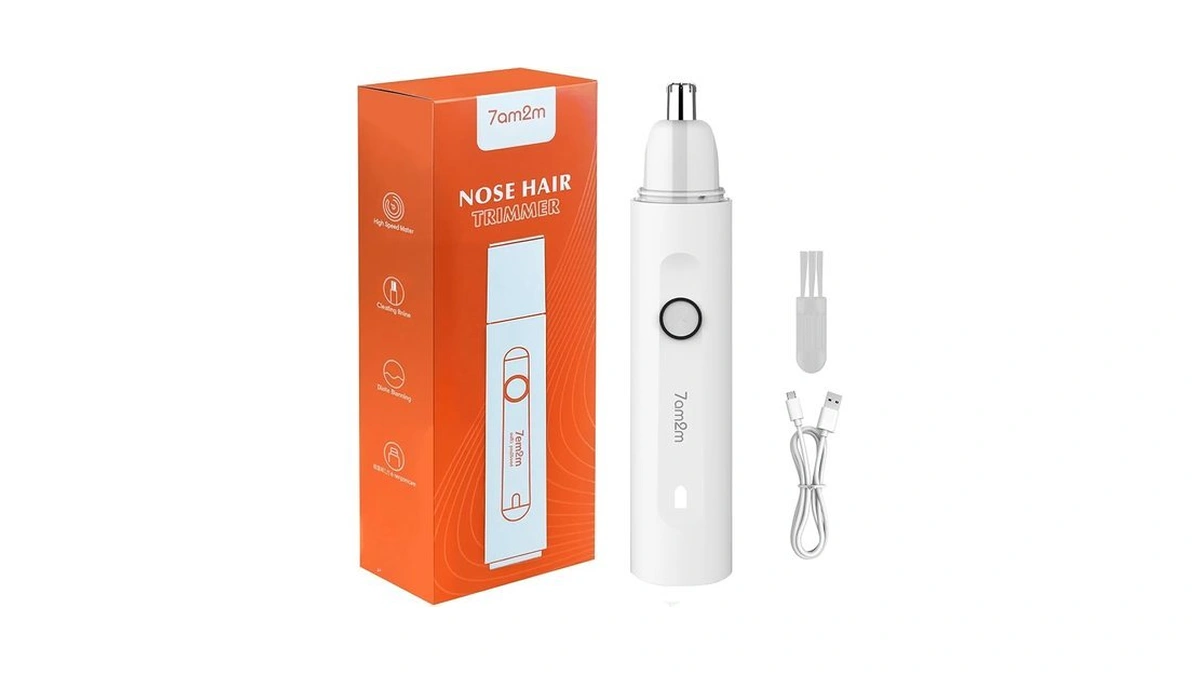 7am2m Personalcare Electric Nose And Ear Hair Trimmer β Rechargeable,