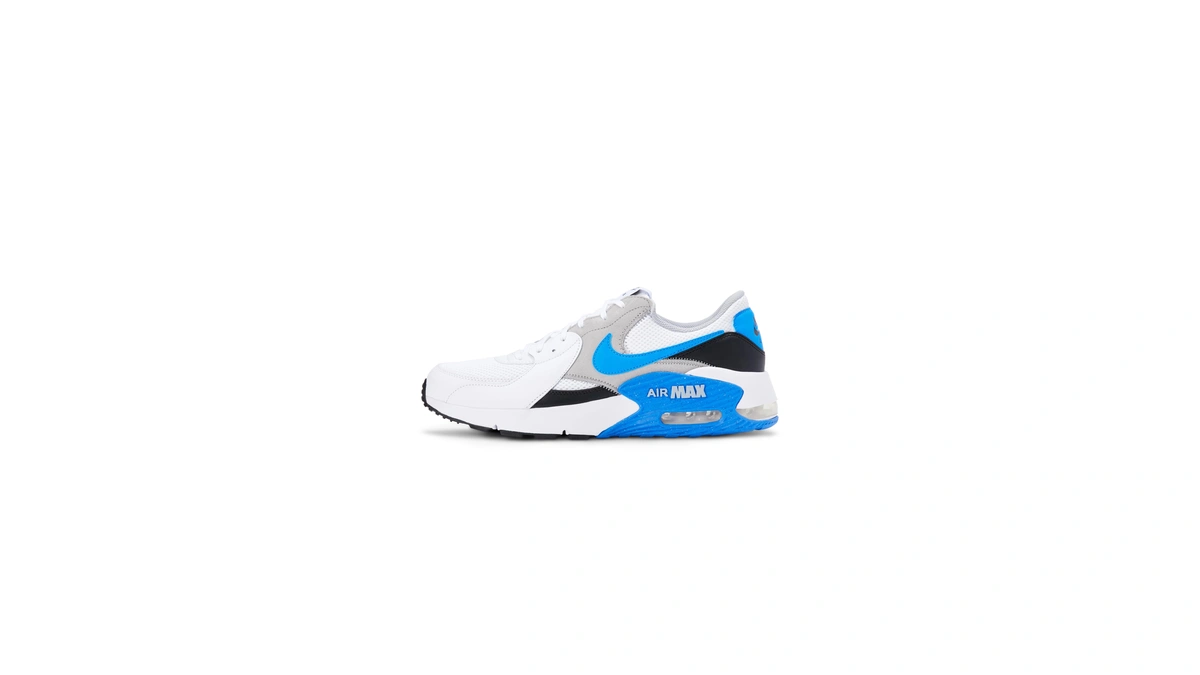 Nike Men's Air Max Excee Shoes, White/blue Crystal-light Smoke Grey-black,