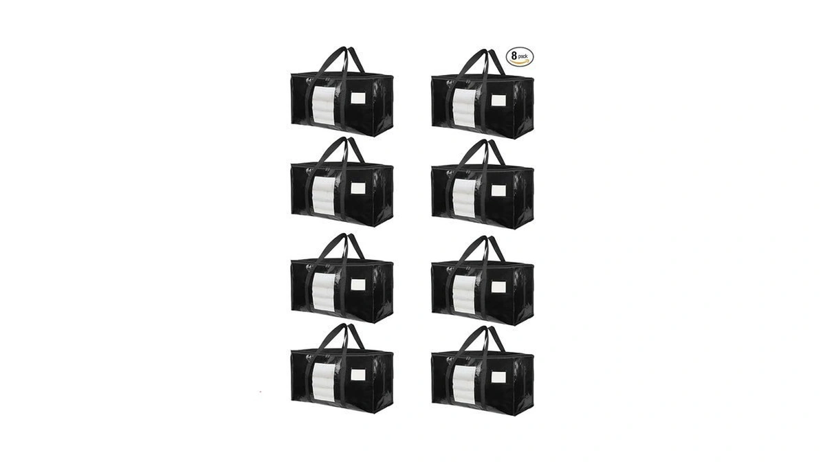 Summitflare 8 Pack Extra Large Moving Bags Heavy Duty 180gsm,130lbs