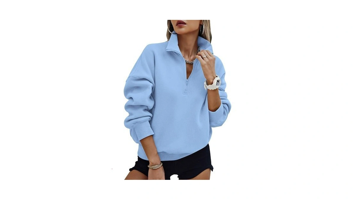Prettygarden Womens Half Zip Oversized Sweatshirts Fleece Hoodies 2026 Trendy