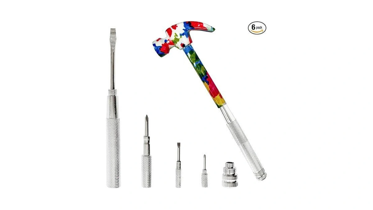 6 In 1 Flower Hammer & Screwdriver Tool, All In