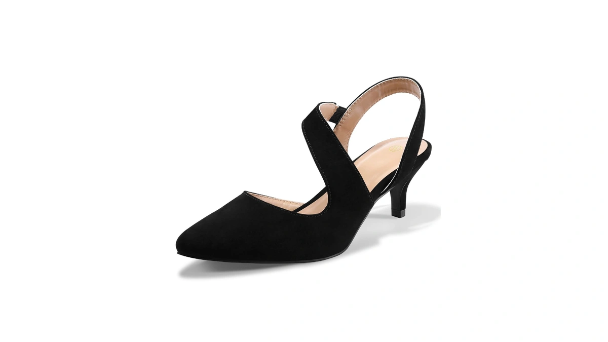 Mysoft Women's Dress Shoes Low Heels 2 Inch Kitten Pumps