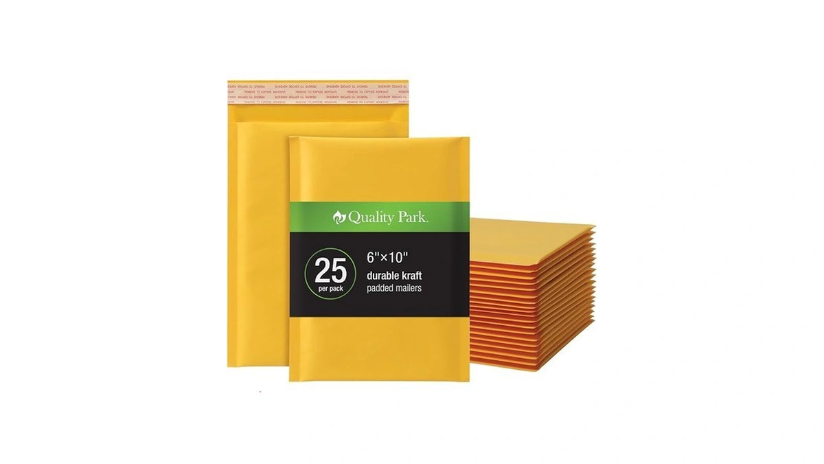 Quality Park Bubble Mailers, 6 X 9 Inch, Kraft Padded