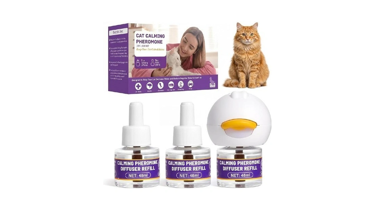 Cat Calming Pheromone Diffuser Starter Kit, 90-day, For Multi-cat Homes