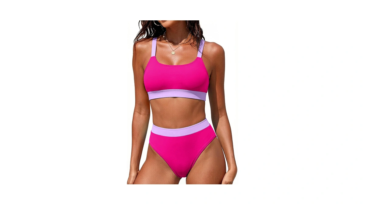 Zinpretty Women High Waisted Bikini Sets Colo...