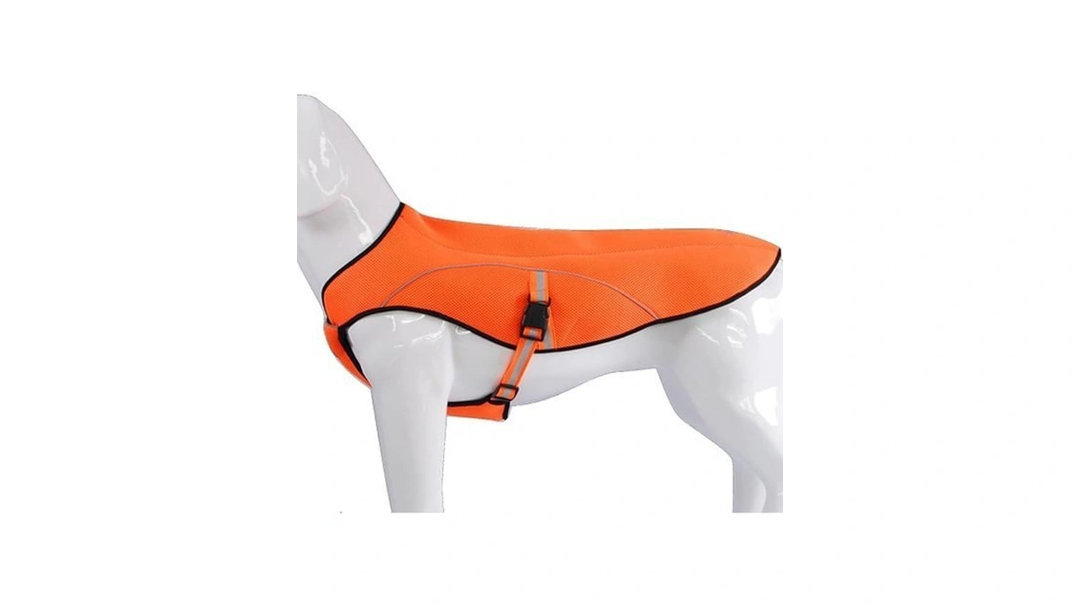 Sgoda Dog Cooling Vest Harness Jacket For Dogs, Orange, X-large,