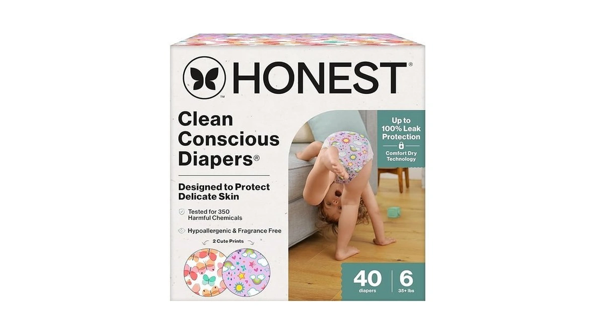 The Honest Company Comfort Dry Disposable Daytime Diapers For Sensitive