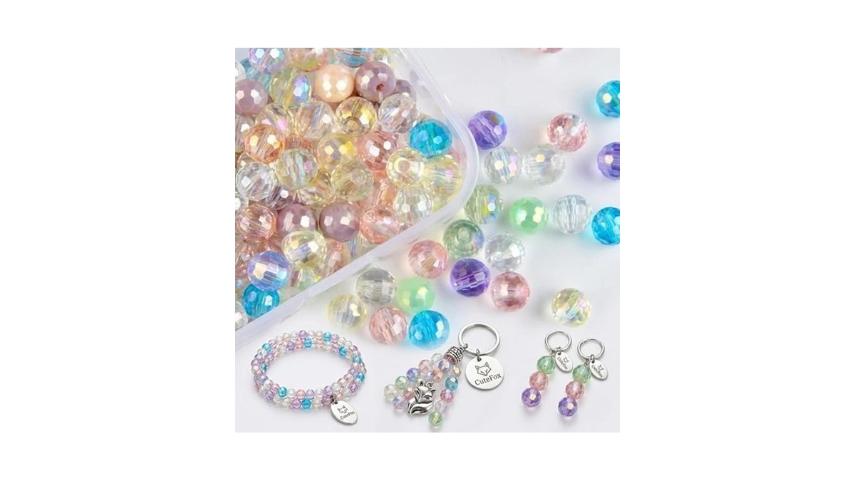 Premium Austrian Glass Beads, Mix Assorted Glass Beads, Multi-color Crystal