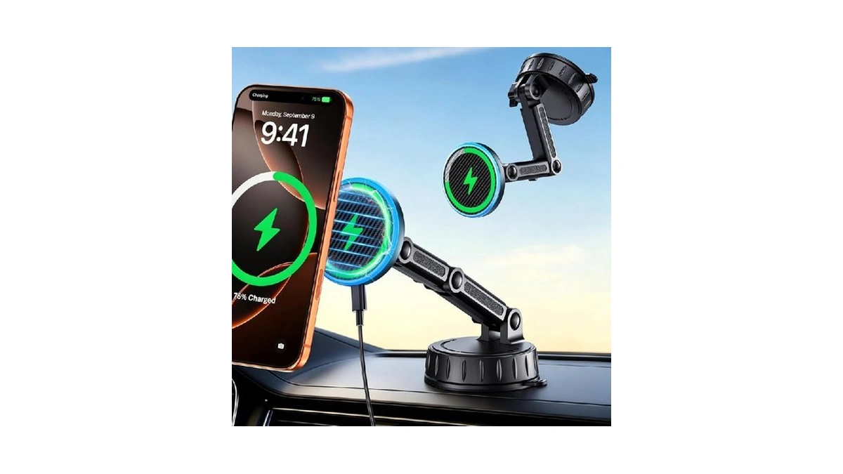 Sngoam For Magsafe Car Mount Charger, Magnetic Phone Holder For