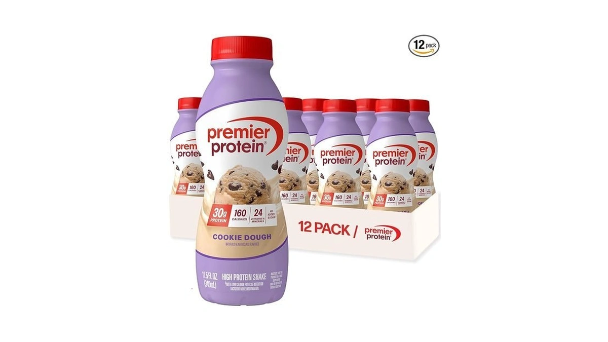Premier Protein Shake, Cookie Dough, 30g High Protein, 12 Pack