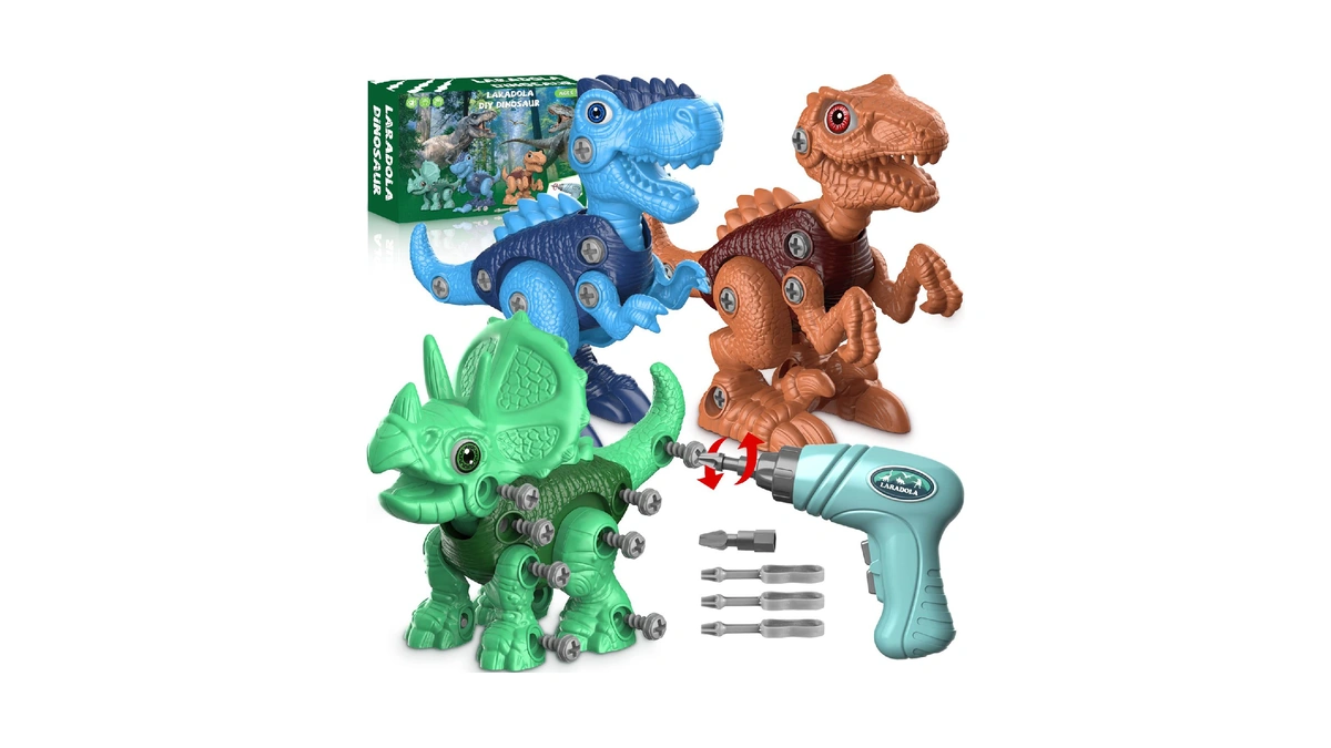 Laradola Take-apart Dinosaur Toys For Boys: 85 Parts Keep Busy