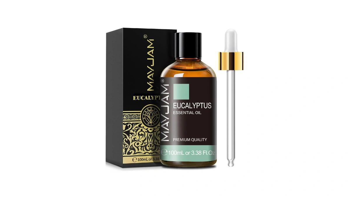 Eucalyptus Essential Oil, Mayjam 3.38fl.oz Large Bottle Pure Essential Oils,