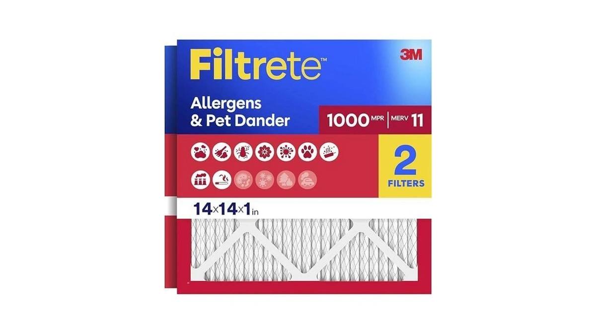 Filtrete 14x14x1 Air Filter, Merv 11, Mpr 1000, Allergens &