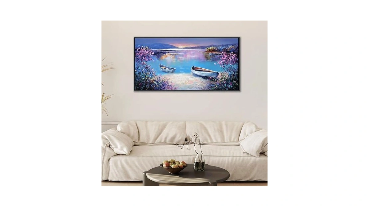 Ycprimer Large Landscape Wall Art For Living Room,flowers Picture Canvas