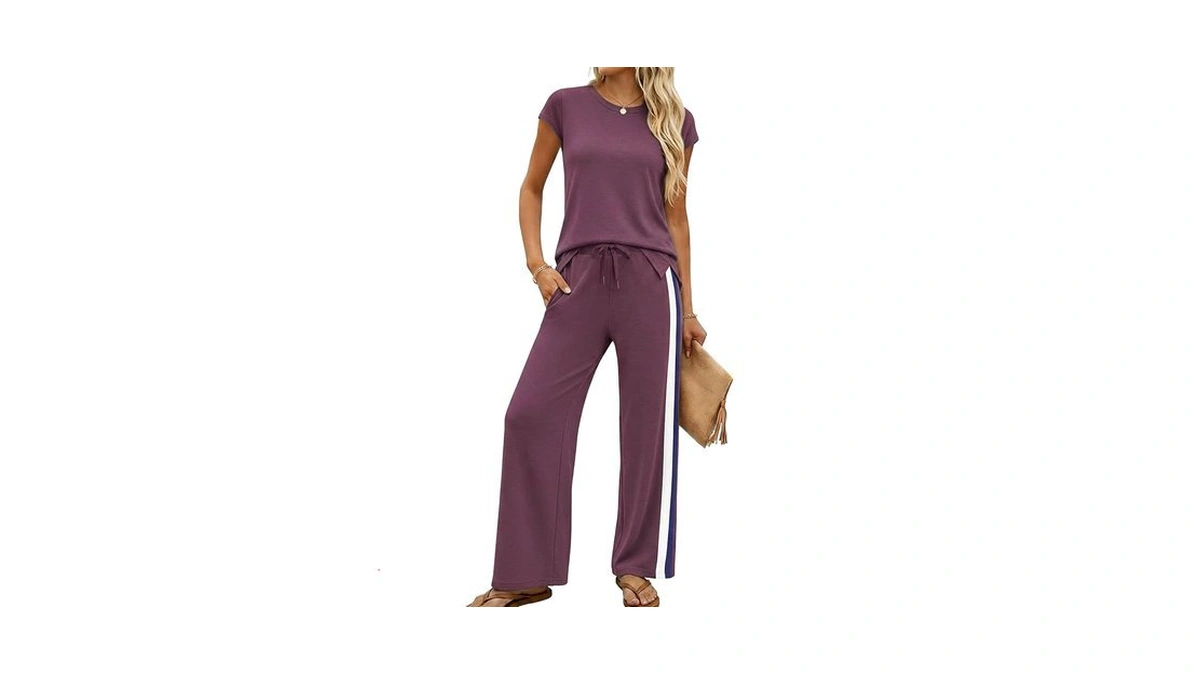 Casly Lamiit 2pcs Pants Sets Outfits For Women Lounge Set
