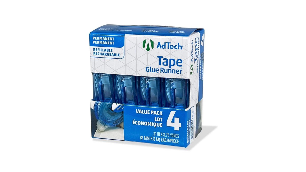 Adtech 5603 Permanent Crafter's Tape, 0.31" X 315", Pack Of