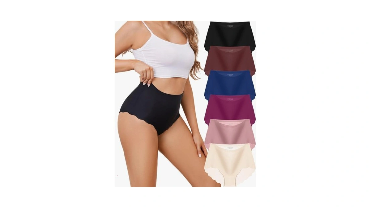 Alveiatss Seamless Underwear For Women High Waisted No Show Underwear
