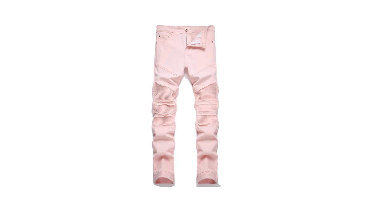 Rxxkkk Men's Classic Zipper Biker Regular Fit Flex Jean (28,
