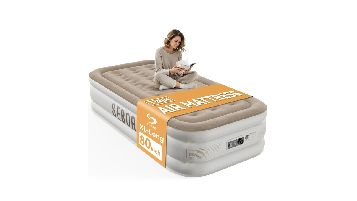 Sebor Air Mattress With Built-in Pump, Comfortable Self-inflating Air Mattress