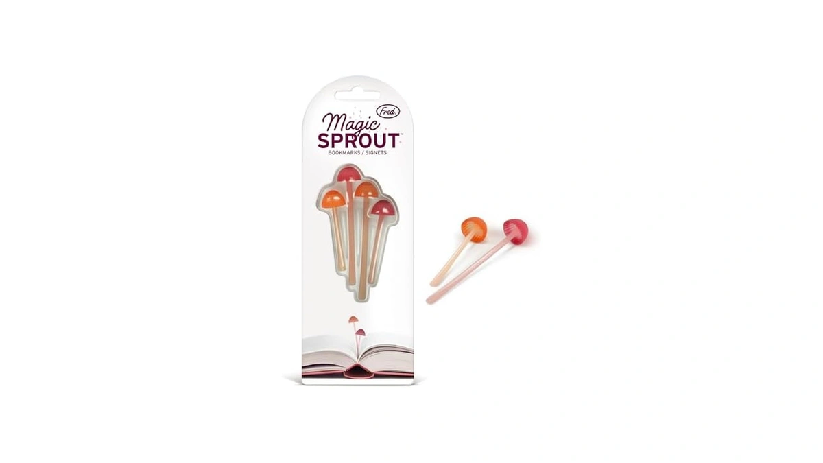 Genuine Fred Magic Sprout, Mini-mushroom Bookmarks - Set Of 4