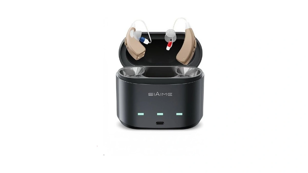Hearing Aids For Seniors Rechargeable Invisible Behind The Ear Design