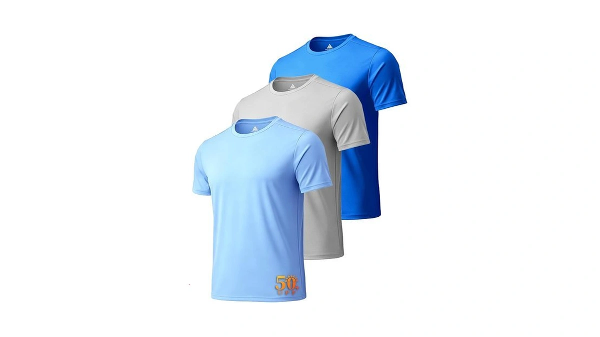3 Pack Swim Shirts For Men Lightweight Short Sleeve T-shirts