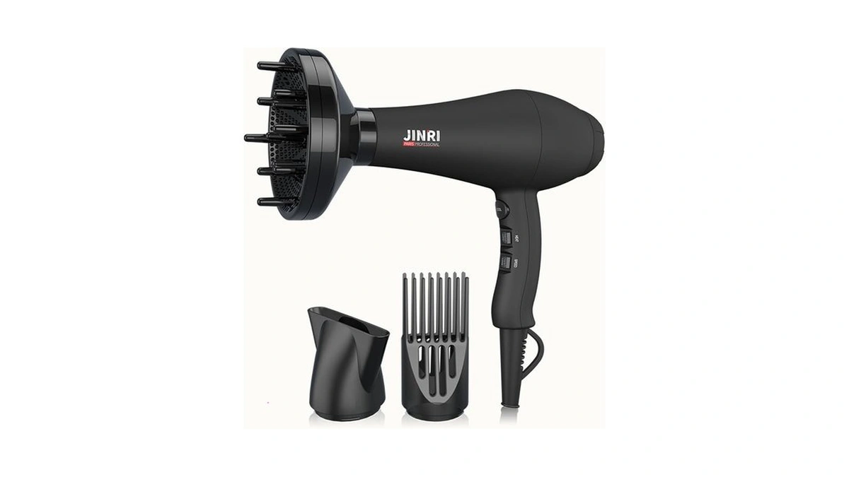 Jinri Hair Dryer, 3 Heat & 2 Speed, 1875w, With