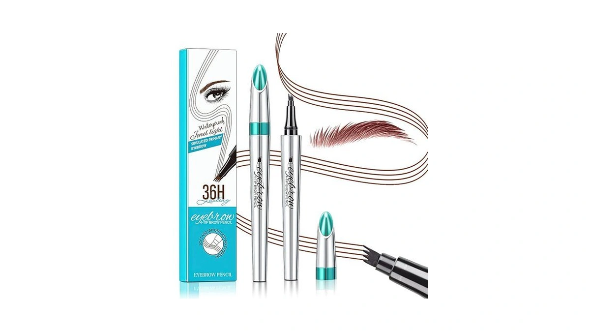 Microblading Eyebrow Pen 4 Fork Tip Tattoo Pencil For Women