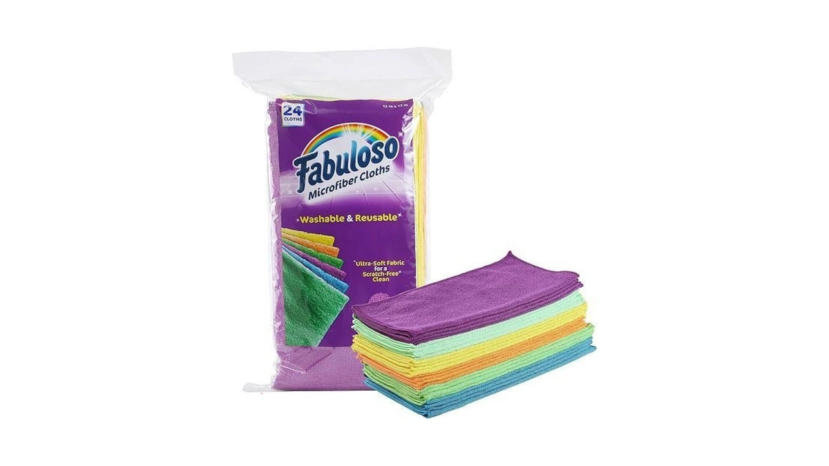 Fabuloso Microfiber Cleaning Cloths For Home & Car, Lint-free Scratch-free
