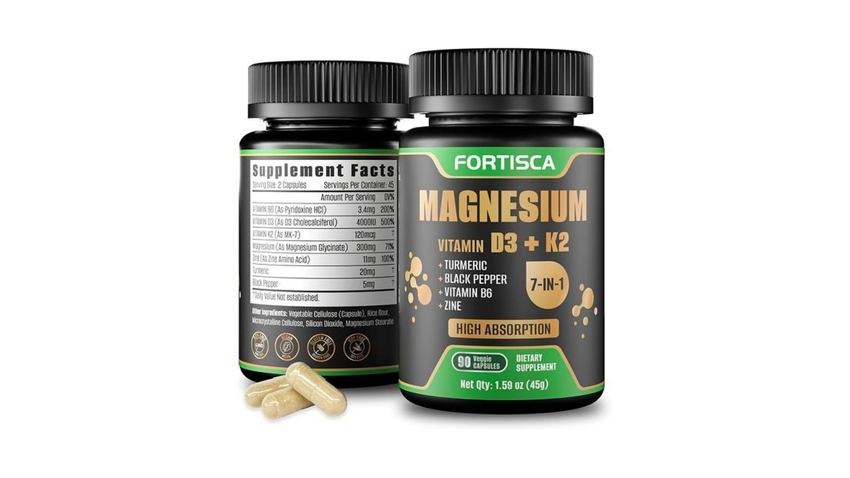 Fortisca 7-in-1 Magnesium Glycinate Magnesium Complex High Absorption Magnesium Supplement