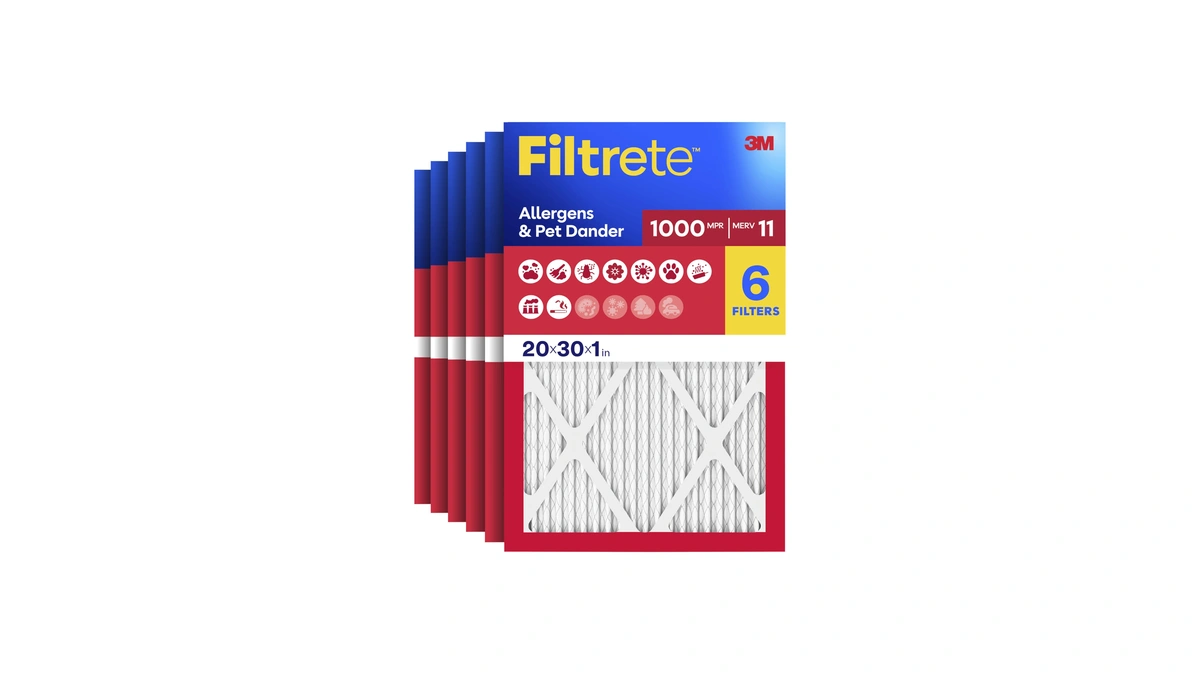 Filtrete 20x30x1 Ac Furnace Air Filter, Merv 11, Mpr 1000,