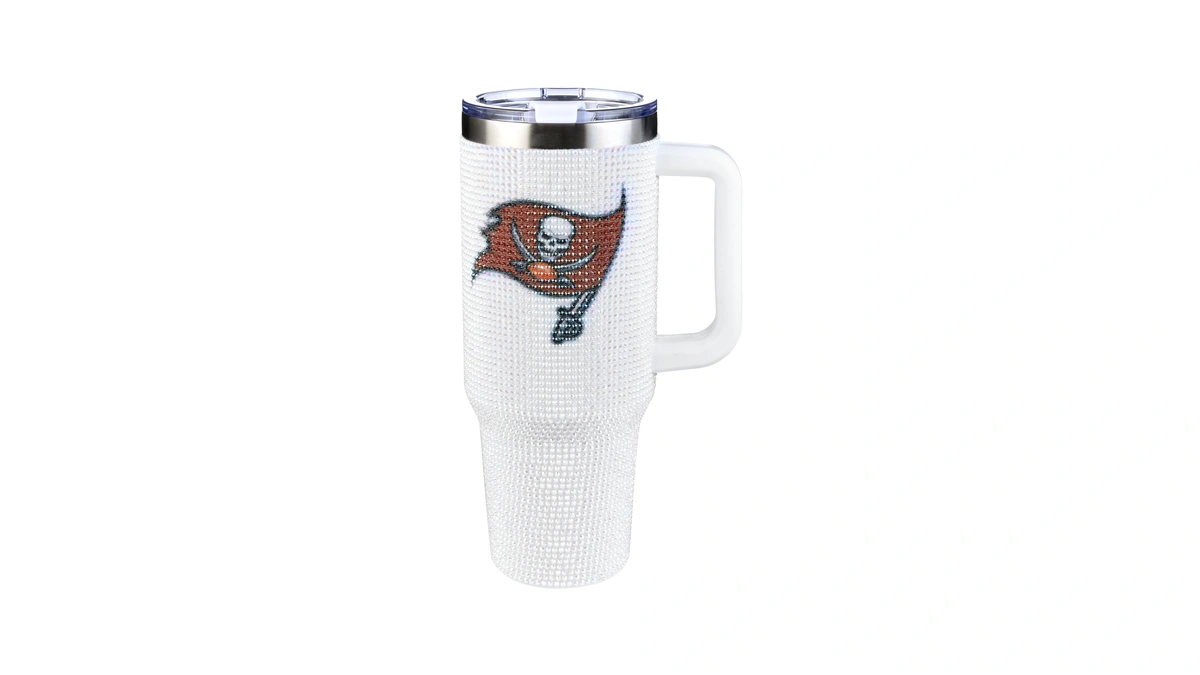 The Memory Company Officially Licensed 40oz White Bling Game Day