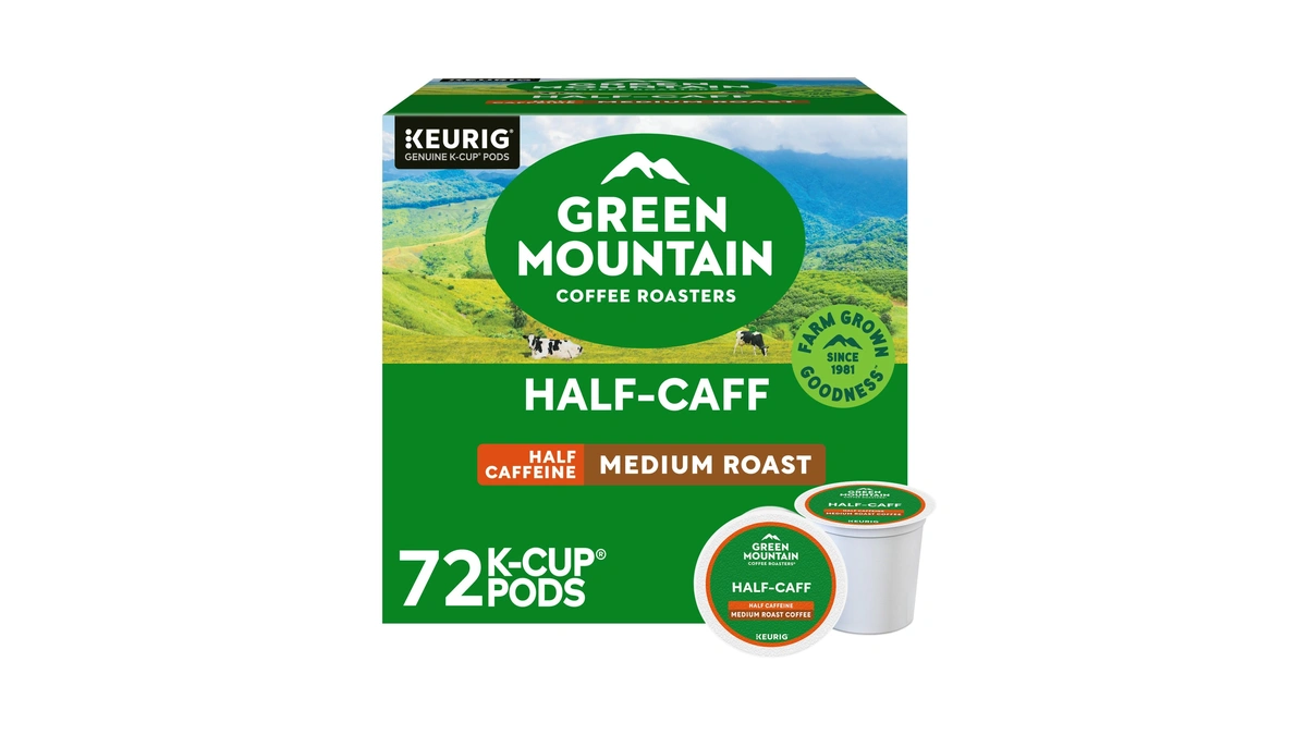 Green Mountain Coffee Roasters Half Caff Keurig Single-serve K-cup Pods,