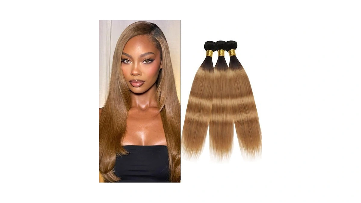 Honey Blonde Bundles Human Hiar 20 22 24 Inch Ombre