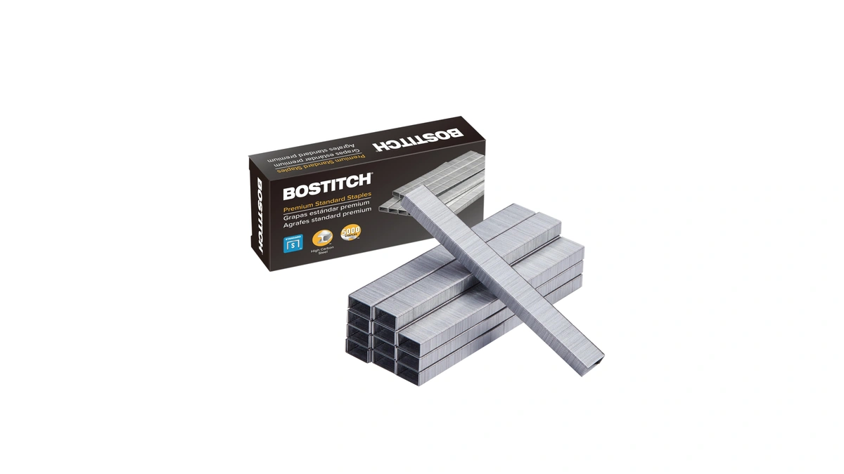 Bostitch Office Premium Standard Staples, 1/4" Full Strip, Box Of