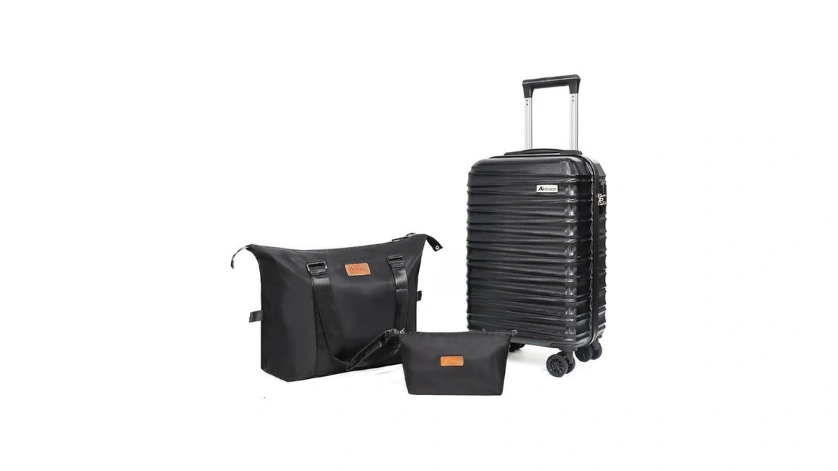 Aklsvion Luggage Set 3 Piece Luggage Set Abs Hardshell Spinner