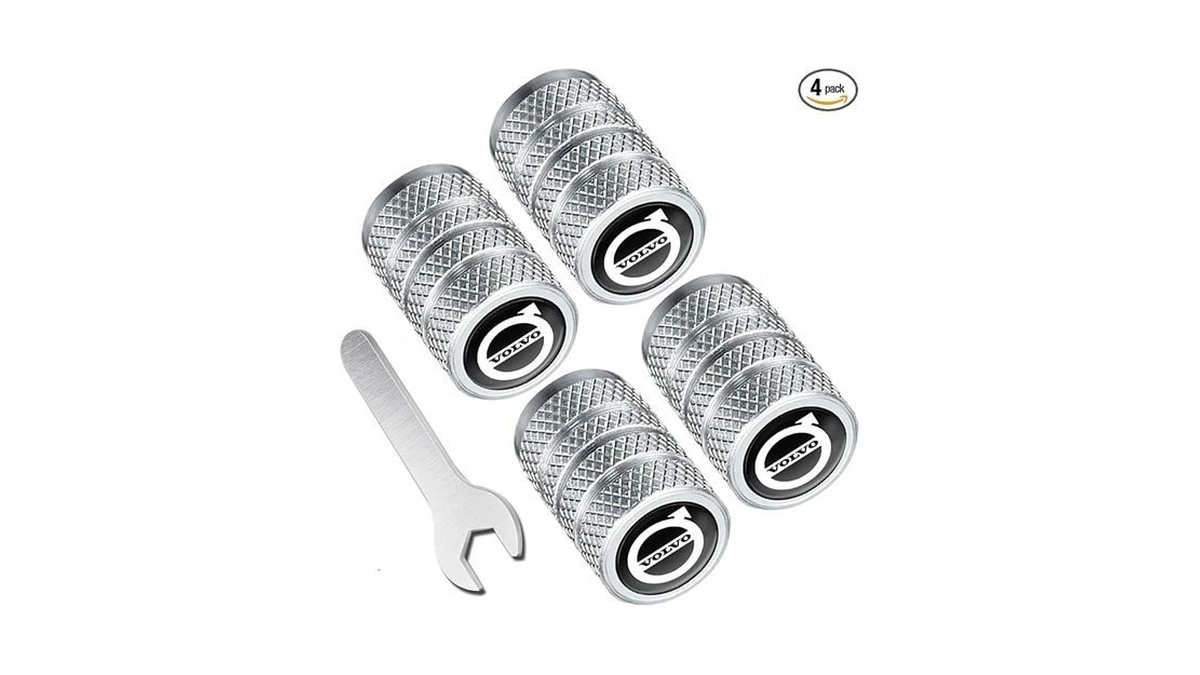 Metal Car Wheel Tire Valve Caps Replacement For Volvo S90